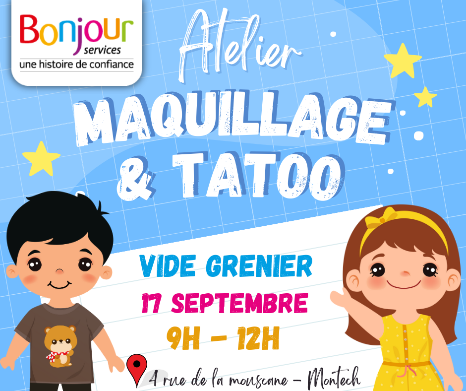 L’atelier maquillage & tatoo par Bonjour Services Montech